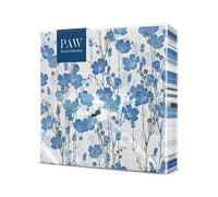 PAW - Serviette Papier 3 Plis (33 x 33 cm) I Lot de 20 I Serviette de Table Papier Idéal pour les Anniversaires, les Journées Portes Ouvertes, les Garden Parties (Flax Plants)