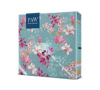 PAW - Serviette Papier 3 Plis (33 x 33 cm) I Lot de 20 I Serviette de Table Papier Idéal pour les Fêtes Patronales, Garden-Parties, de Famille, Entre Amis (Magnolia)