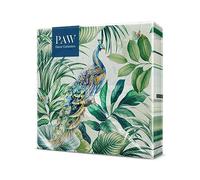 PAW - Serviette Papier 3 Plis (33 x 33 cm) I Lot de 20 I Serviette de Table Papier Idéal pour les Journées Portes Ouvertes, les Garden Parties, les Fêtes de Famille (Peacock)