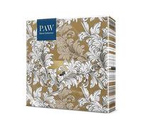 PAW - Serviette Papier 3 Plis (33 x 33 cm) I Lot de 20 I Une décoration de table luxueuse I La décoration de table parfaite pour les grandes occasions - Ornements (Damask Ornament)