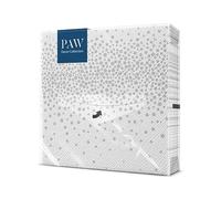 PAW Serviettes 33 x 33 cm, 20 pièces - Confettis Argent