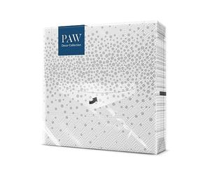 PAW Serviettes 33 x 33 cm, 20 pièces - Confettis Argent