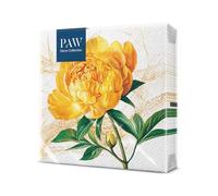 PAW Serviettes 33 x 33 cm, 20 pièces - Fleur De Pivoine | Trois plis, absorbantes et résistantes, déco pour anniversaire, mariage et goûter, apporte de la couleur à la table