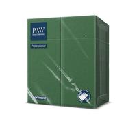 PAW - Serviettes à Couverts en Softpoint (32 x 38 cm, 1/8 poche à couverts) | 50 pièces | Idéales pour les Pubs, Hôtels ou Cafés | Pochettes à Serviettes |Vert houx