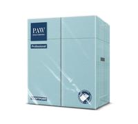 PAW - Serviettes à Couverts en Softpoint (32 x 38 cm, 1/8 poche à couverts) | 50 pièces | Idéales pour les Pubs, Hôtels ou Cafés | Pochettes à Serviettes |Bleu azur