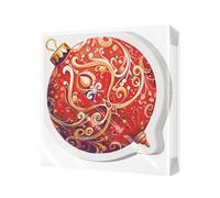 PAW - Serviettes Airlaid de Noël | 10 pièces | Parfaites pour Noël, l'hiver | Décoration de Table Originale pour Le Réveillon de Noël | Serviettes Airlaid semblables à du tissu - Boule de Noël