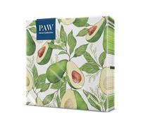 PAW - Serviettes Multicolores 20 Pièces | Serviettes En Papier 33 x 33 cm | Serviettes Avec Motif Fruits Parfaites Pour Fêtes Et Anniversaires | Décoration De Table - Fièvre De L'avocat