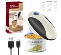 Pawfly Ouvre-Boîte Électrique Rechargeable avec Porte-Couvercle Magnétique, Ouvre-Boîte Automatique sans Fil One-Touch pour Mains Arthritiques, Utilisation Mains Libres, Ouvre-Boîte à Bords Lisses