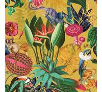 Pays des Merveilles Tropical Papier Peint Ocre Holden 91190