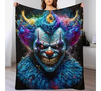 PAZZK Joker Plaid Couverture Polaire, Couverture en Flannel Épaisse Douce Et Confortable pour Lit Moelleux Et Chaud pour Canapé Ou Lit（180×200cm）