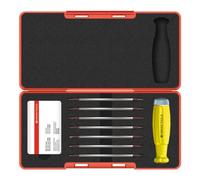 PB Swiss Tools Assortiment de tournevis dynamométriques, 8 pièces avec échelle graduée, porte-embouts interchangeables, ESD, 50 cN·m