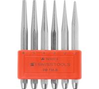 PB Swiss Tools Jeu de poinçons, qualité spéciale, dans un support en plastique, 6 pièces
