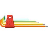 PB Swiss Tools Jeu de tournevis coudés hexagonaux, longs, revêtement par poudre, 6 pièces