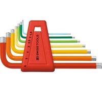 PB Swiss Tools Jeu de tournevis coudés hexagonaux, revêtement par poudre, 7 pièces