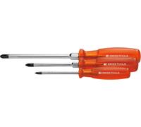 PB Swiss Tools Jeu de tournevis, pour Phillips, avec manche « Multicraft », 3 pièces