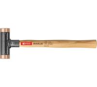 PB Swiss Tools Marteau sans rebond, avec inserts en cuivre, manche en hickory, 32 mm