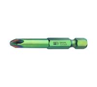 PB Swiss Tools PB Swiss Tools Embout pour Pozidriv, tige E 6,3, Taille empreinte cruciforme / Longueur totale: 3 mm Quantité:1