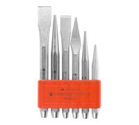 PB Swiss Tools PB Swiss Tools Jeu de burins et de chasse-pointes sur support en plastique Qualité spéciale, Nombre d'outils: 6 Quantité:1