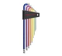 PB Swiss Tools PB Swiss Tools Jeu de clés mâles coudées 6 pans 90°- 100° longues, avec tête sphérique et tige courte revêtement par poudre, Nomb... Quantité:1
