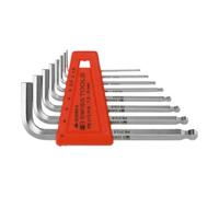 PB Swiss Tools PB Swiss Tools Jeu de clés mâles coudées 6 pans, avec tête sphérique chromé, Nombre de tournevis: 8 Quantité:1
