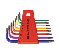 PB Swiss Tools Jeu de tournevis coudés, pour TX, revêtement par poudre, 8 pièces