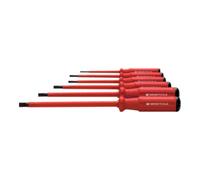 PB Swiss Tools PB Swiss Tools Jeu de tournevis d'électricien pour visà fente, Classic 100% isolés, Nombre de tournevis: 6 Quantité:1