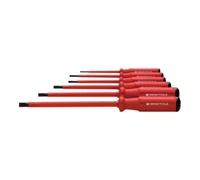 PB Swiss Tools PB Swiss Tools Jeu de tournevis d'électricien pour visà fente, Classic 100% isolés, Nombre de tournevis: 8 Quantité:1