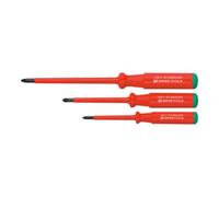 PB Swiss Tools PB Swiss Tools Jeu de tournevis pour Pozidriv, Classic 100% isolés, Nombre de tournevis: 3 Quantité:1