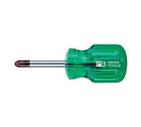 PB Swiss Tools PB Swiss Tools Tournevis pour Pozidriv, avec manche en plastique, Taille empreinte cruciforme: 1K Quantité:1
