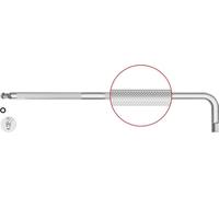 PB Swiss Tools Tournevis coudé hexagonal, long, chromé, 10 mm, 234 x 49,5 mm