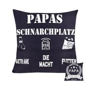 PBAHAUP Taie d'oreiller 45x45 avec poches de rangement, Housse de coussin rigolote et originale pour adulte, Coussin déco humour pour canapé lit canapé, Idée d'anniversaire personnalisé pour homme