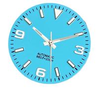 PBNANHGZZ Cadran de Montre Bleu Clair Super Lumineux de 29 mm, 1 pièce, pièces de Rechange for Mouvement NH35 NH36 NH38 ETA2824 2836 Miyota 8215