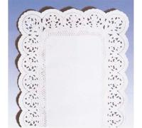 PBS Demmler Napperons Rectangulaires pour Gâteaux 6 Pièces, 40x30 cm, Blancs, sans PFAS, Cake Doilies, Supports pour Gâteaux et Pâtisserie