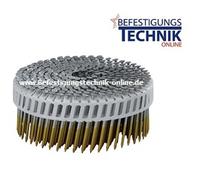 PC Clous pour bobines 2,5x65mm anneau galvanisé à chaud 15° plast pour cloueur pour bobines Bostitch N75C-2-E 4,8M