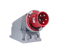 PC eLECTRIC 03673 fiches peintures murales basse tension, Code heure 6, IP67 - 63 a-3p + N + T-200/346 240/415 V