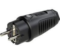 PC Electric 0522-ss Fiche électrique mâle avec terre Tout caoutchouc noir IP54