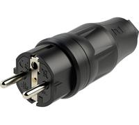 PC Electric 05721-ss Fiche électrique mâle avec terre plastique 250 V noir IP54