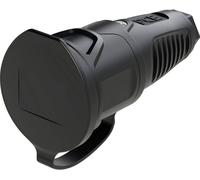 PC Electric 2511-ss Fiche électrique femelle avec terre caoutchouc 250 V noir IP54