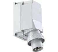 Fiche murale PCE CEE 125 A 5p 1h IP67 POWER TWIST
