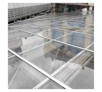 PC Panneaux Remplacement Imperméable 1 mm Plaque de Verre Acrylique Transparente pour Garage, Balcon, Personnalisable(0.8x7m/2.62x23ft)