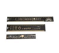 PCB Règle, 3Pcs 6.3/7.87/10.23 pouces Regle SMD, PCB Ruler, Règles de carte électronique, Outils de mesure pour les ingénieurs en électronique, Multifonctionnelle de carte de circuit imprimé