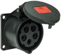 PCE Prise femelle CEE 315-6x 16 A 5 pôles 400 V noir 1 pc(s)