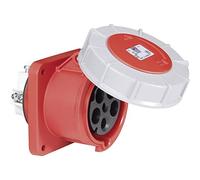 Prise encastrée droite POWER TWIST 63A 3P+Z+N 400V 100x100mm IP67
