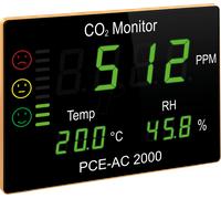 Appareil de mesure du CO2 PCE PCE-AC 2000 Qualité de l'air ambiant avec affichage de la température et de l'humidité