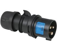 PCE CEE 16 A/240 V - 3P Fiche mâle noire - Connecteurs CEE