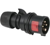 PCE CEE 16 A/400 V - 4P Fiche mâle noire - Turbo Terminal - sans vis - Connecteurs CEE