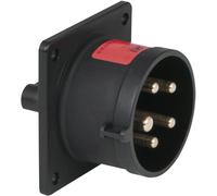 PCE CEE 16 A/400 V 5 broches, prise mâle, noire - Connecteurs CEE