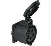 PCE CEE 32 A/400 V 5 broches femelle Noir - Connecteurs CEE