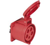 PCE CEE 32 A/400 V Prise femelle à 5 broches Rouge - Connecteurs CEE