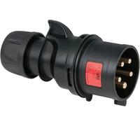 PCE CEE 32A 400V 5p Plug Male - Noir, Turbo Twist, IP44 - Connecteurs CEE